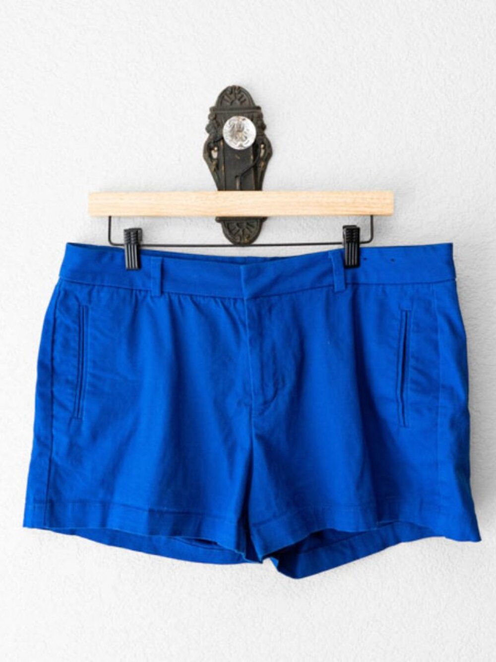 a.n.a Royal Blue Twill Shorts Stretch Casual Summer Shorts Size 16 Short